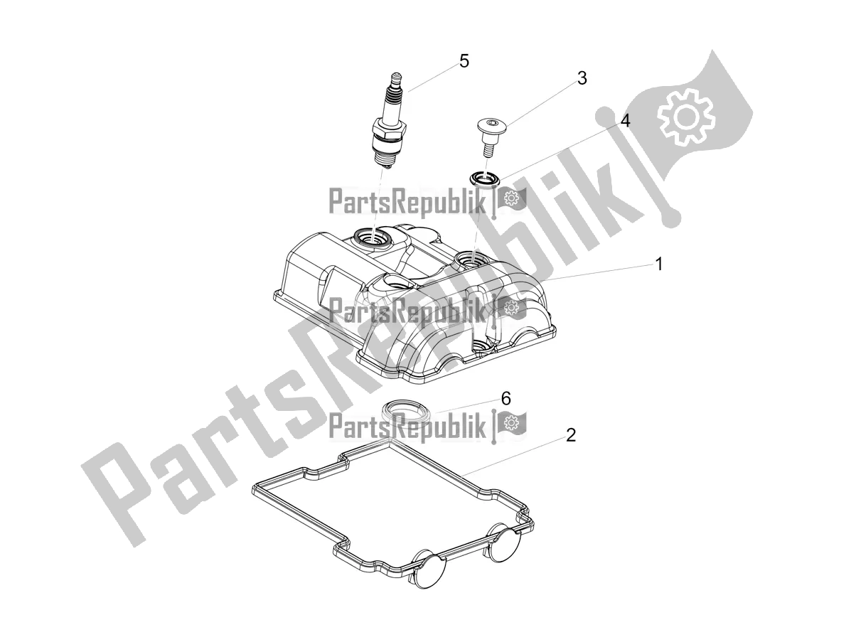 Todas las partes para Cubierta De Tapa De Cilindro de Aprilia SX 125 2018