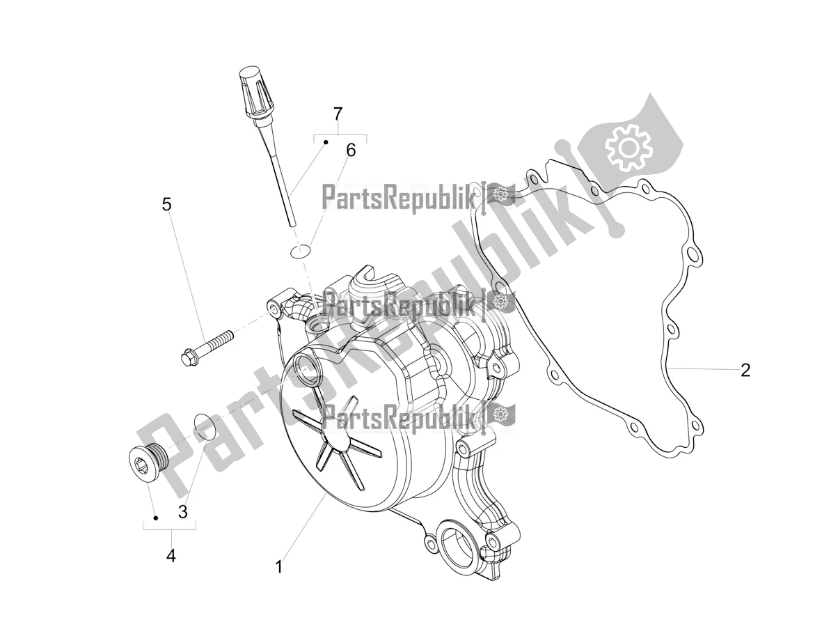 Toutes les pièces pour le Couvercle De Volant du Aprilia SX 125 2018