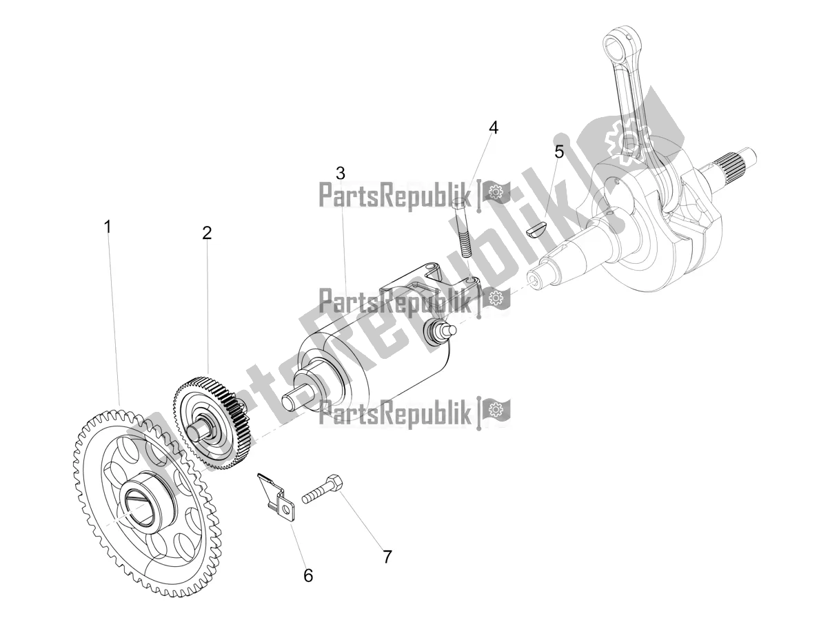 Toutes les pièces pour le Démarreur / Démarreur électrique du Aprilia SX 125 2019