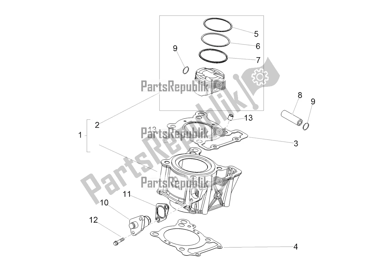 Toutes les pièces pour le Cylindre - Piston du Aprilia SX 125 2020