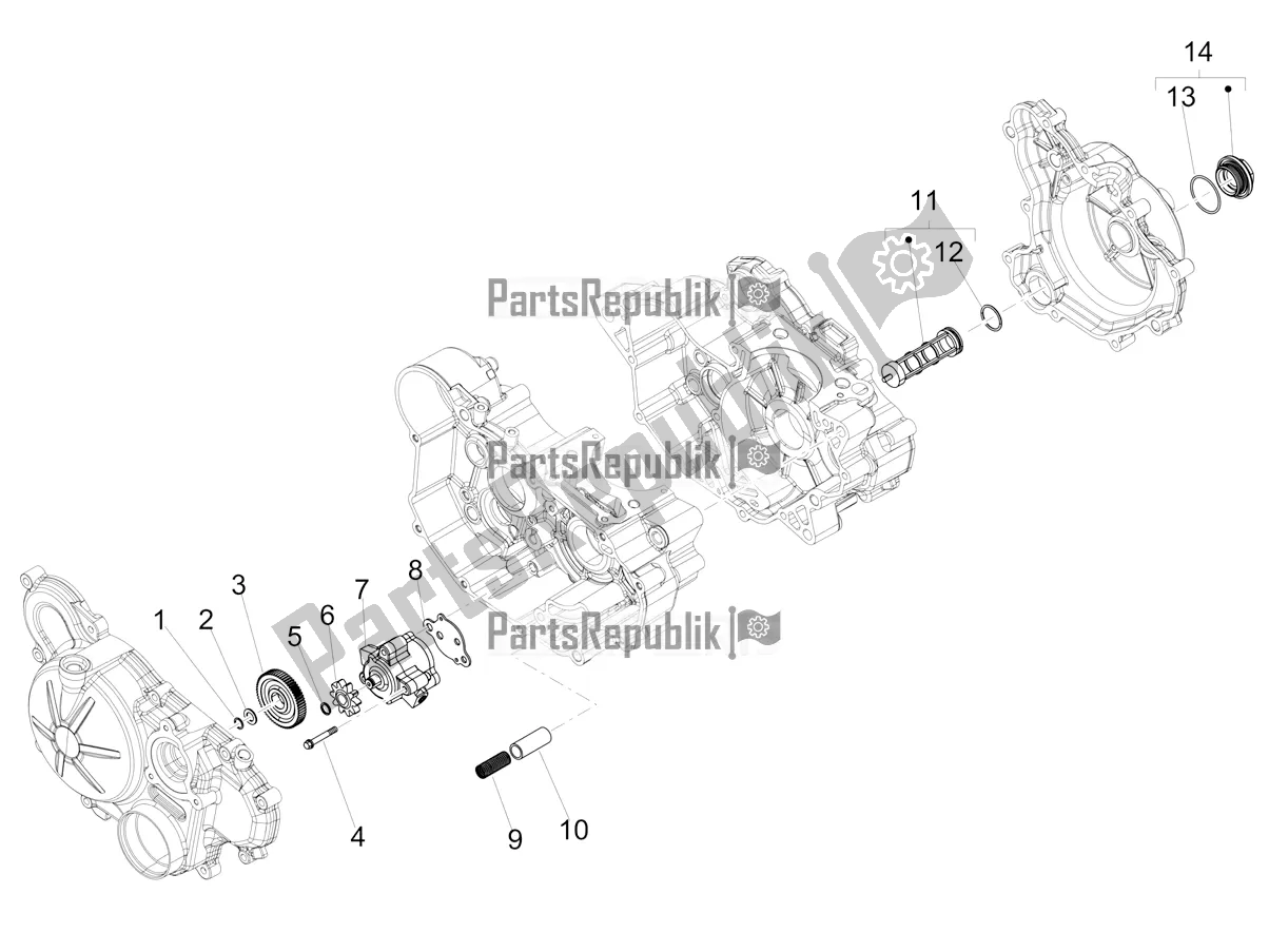 Todas las partes para Bomba De Aceite de Aprilia SX 125 2021