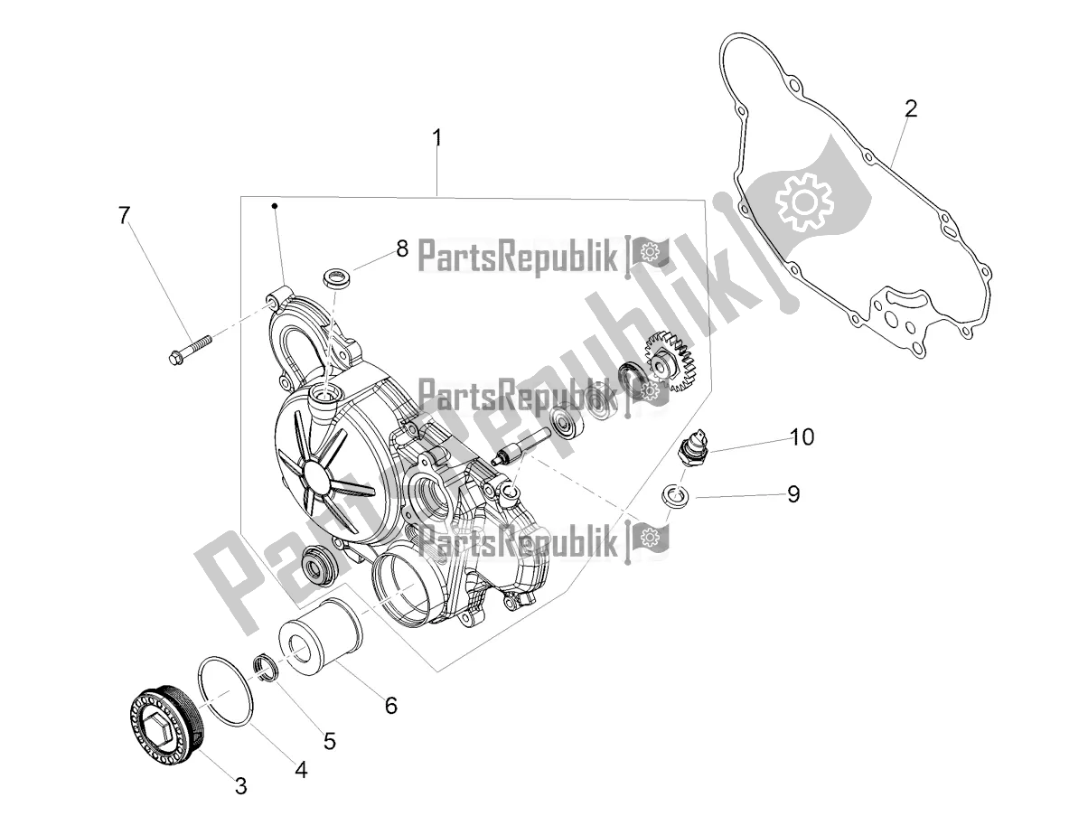 Tutte le parti per il Coperchio Frizione del Aprilia SX 125 2022