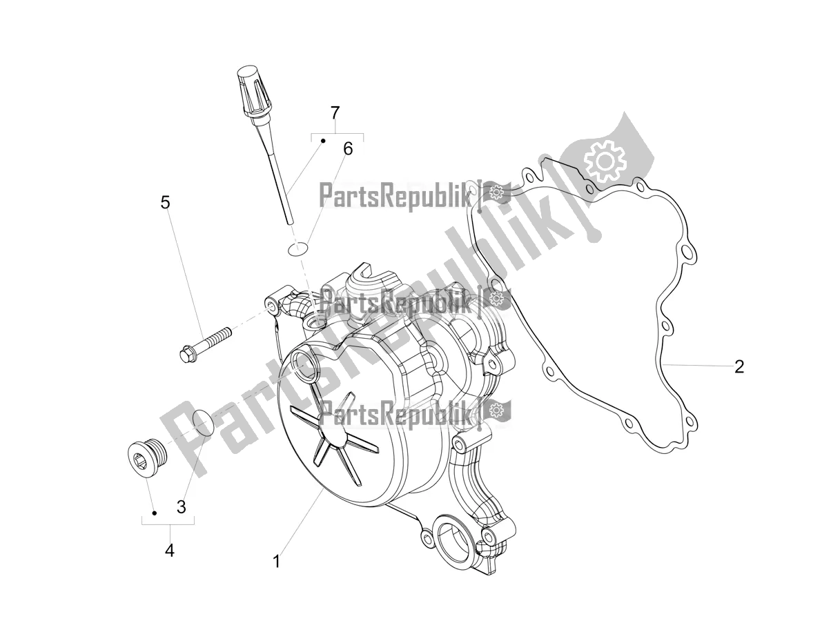 Toutes les pièces pour le Couvercle De Volant du Aprilia SX 125 2022