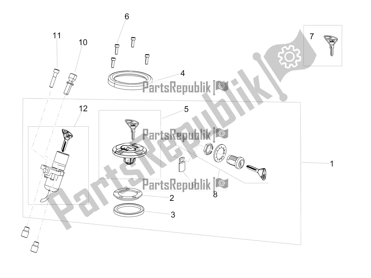 Tutte le parti per il Serrature del Aprilia SX 125 2022