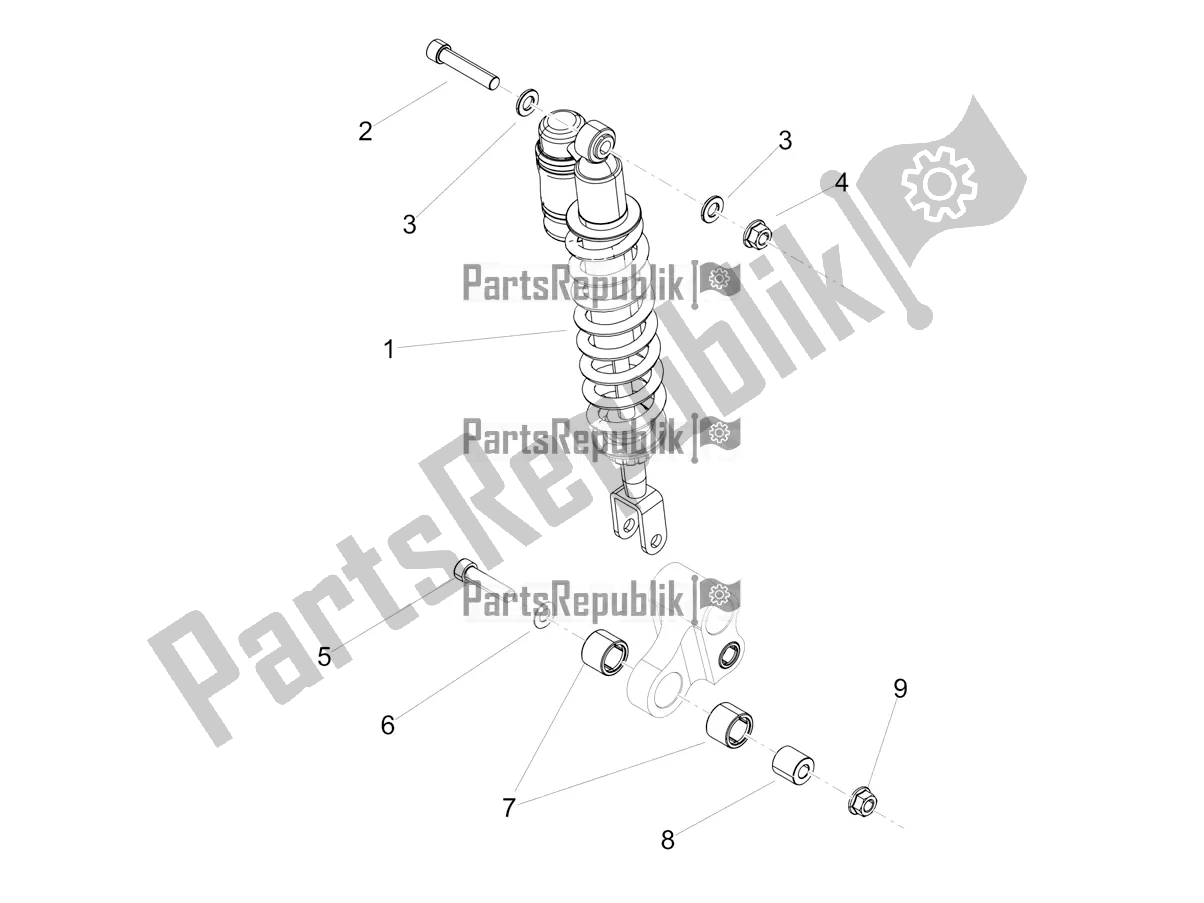 Tutte le parti per il Ammortizzatore del Aprilia SX 125 2022
