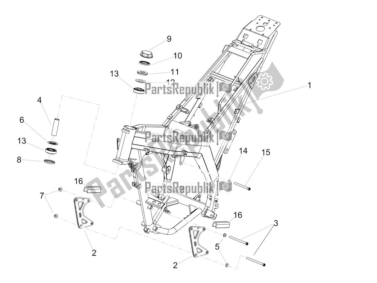 Alle Teile für das Rahmen des Aprilia SX 125 Apac 2019