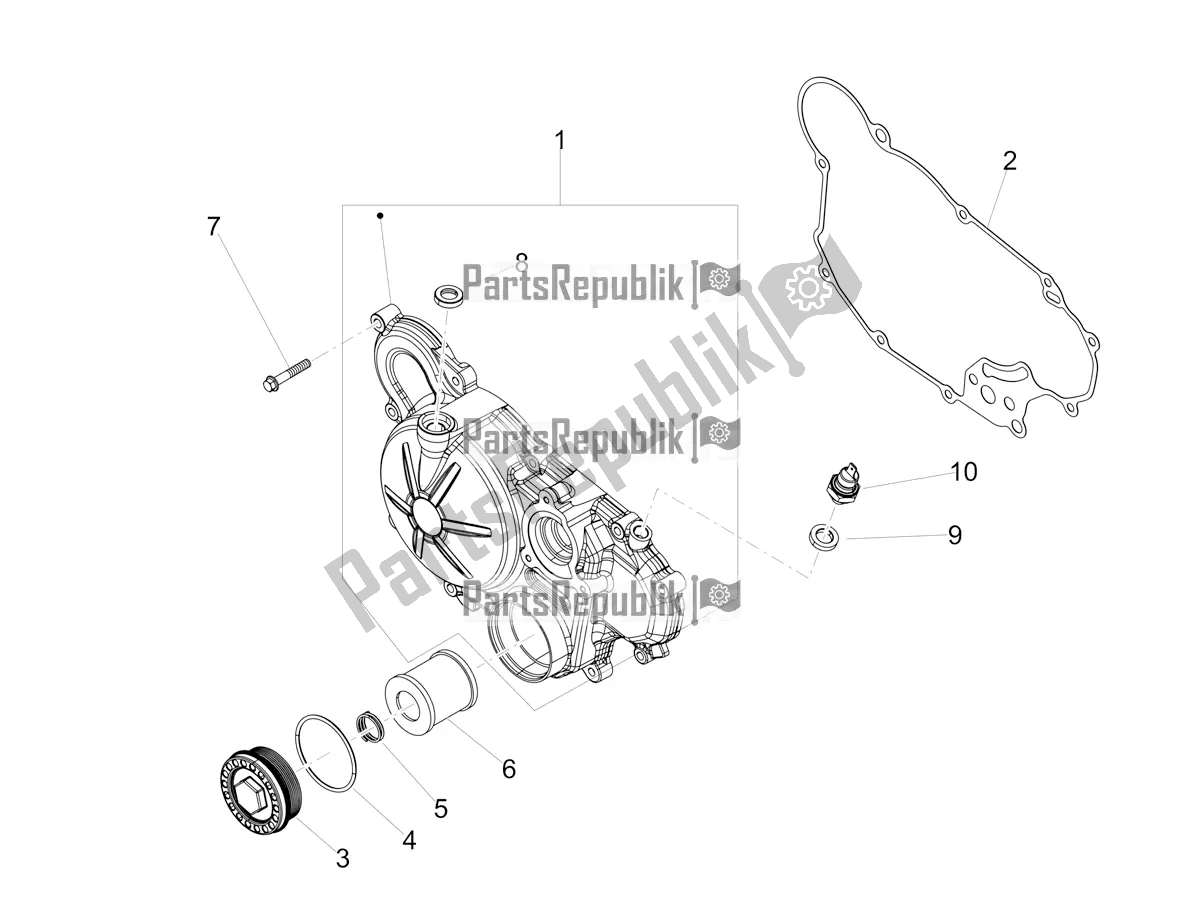 Toutes les pièces pour le Couvercle D'embrayage du Aprilia SX 125 Apac 2020