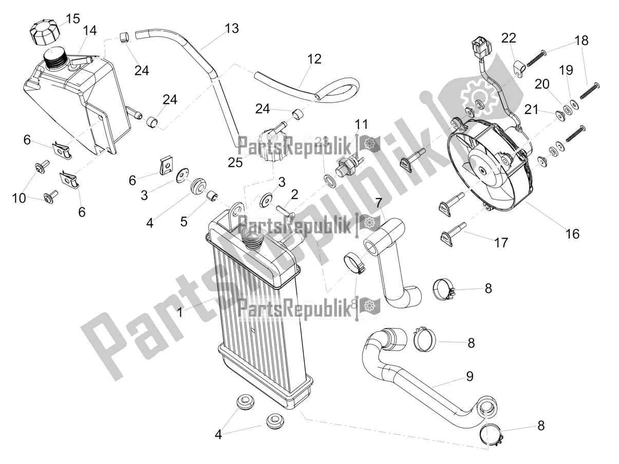 Wszystkie części do System Ch? Odzenia Aprilia SX 125 Apac 2020