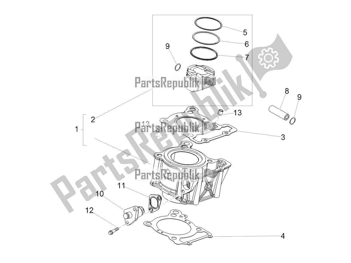 Toutes les pièces pour le Cylindre - Piston du Aprilia SX 125 Apac 2020