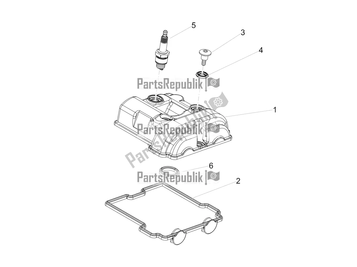 Todas las partes para Cubierta De Tapa De Cilindro de Aprilia SX 125 Apac 2021