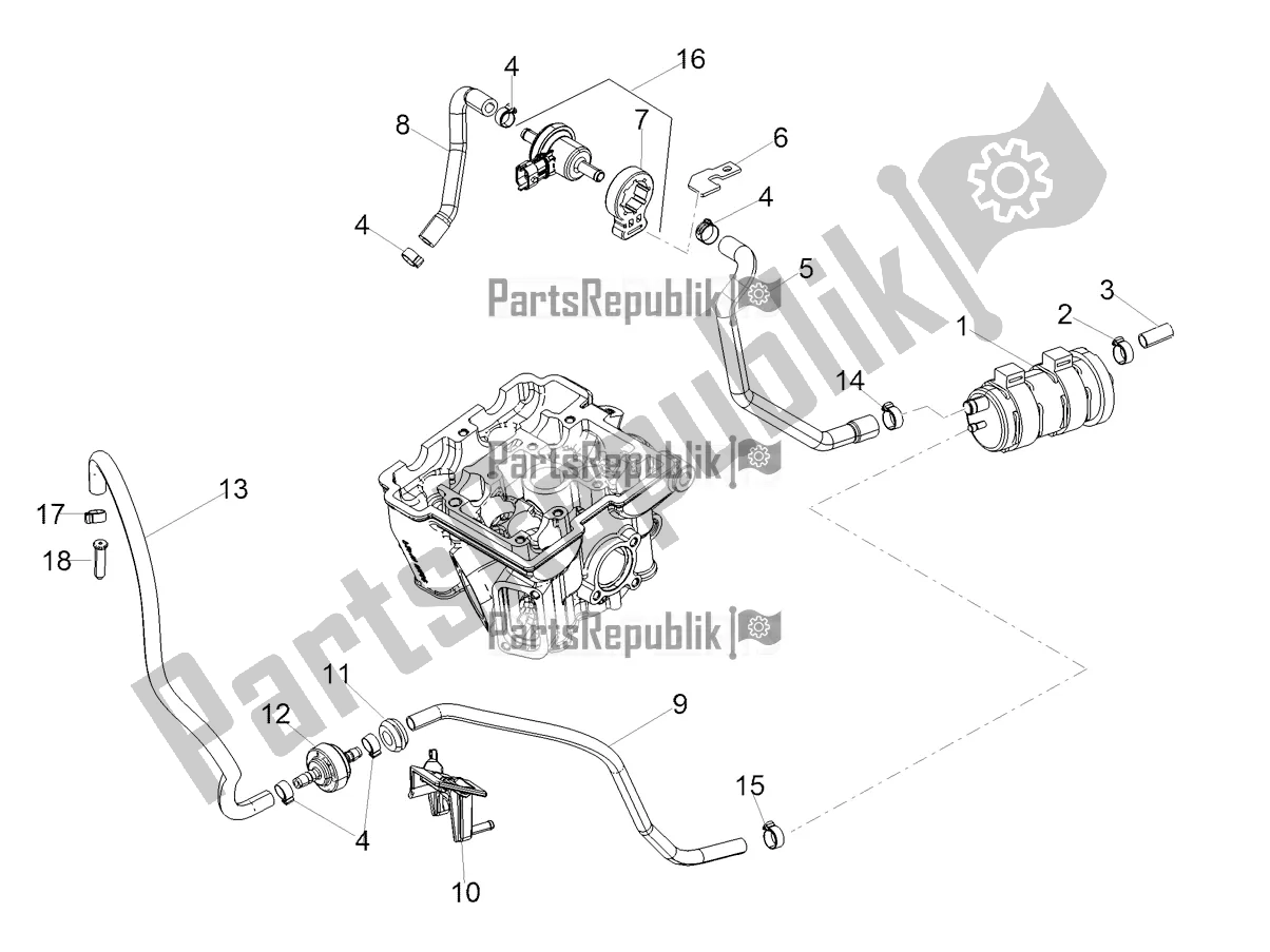 Toutes les pièces pour le Système De Récupération De Vapeur De Carburant du Aprilia SX 125 Apac 2021