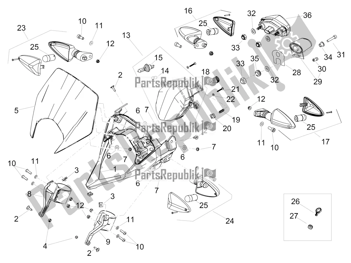 Alle Teile für das Beleuchtung des Aprilia SX 125 Apac 2021