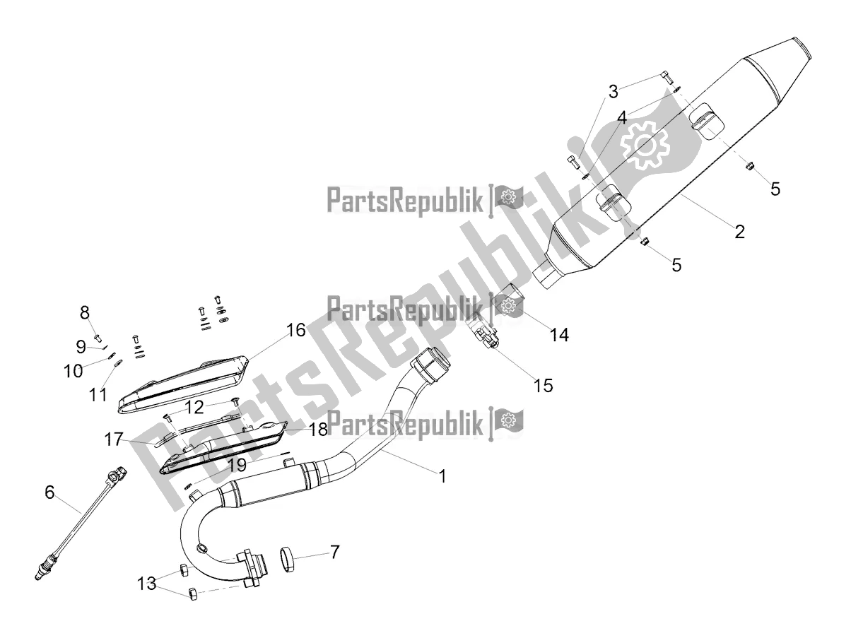 Toutes les pièces pour le Silencieux du Aprilia SX 125 Apac 2021