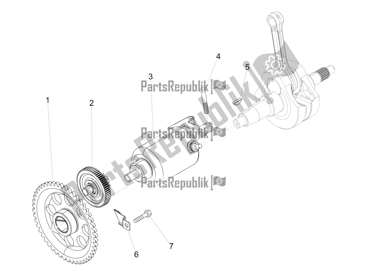 Toutes les pièces pour le Démarreur / Démarreur électrique du Aprilia SX 125 Apac 2021