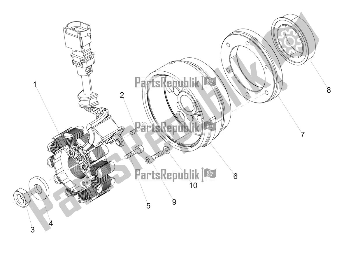 Todas as partes de Cdi Magneto Assy / Unidade De Ignição do Aprilia SX 125 Apac 2022