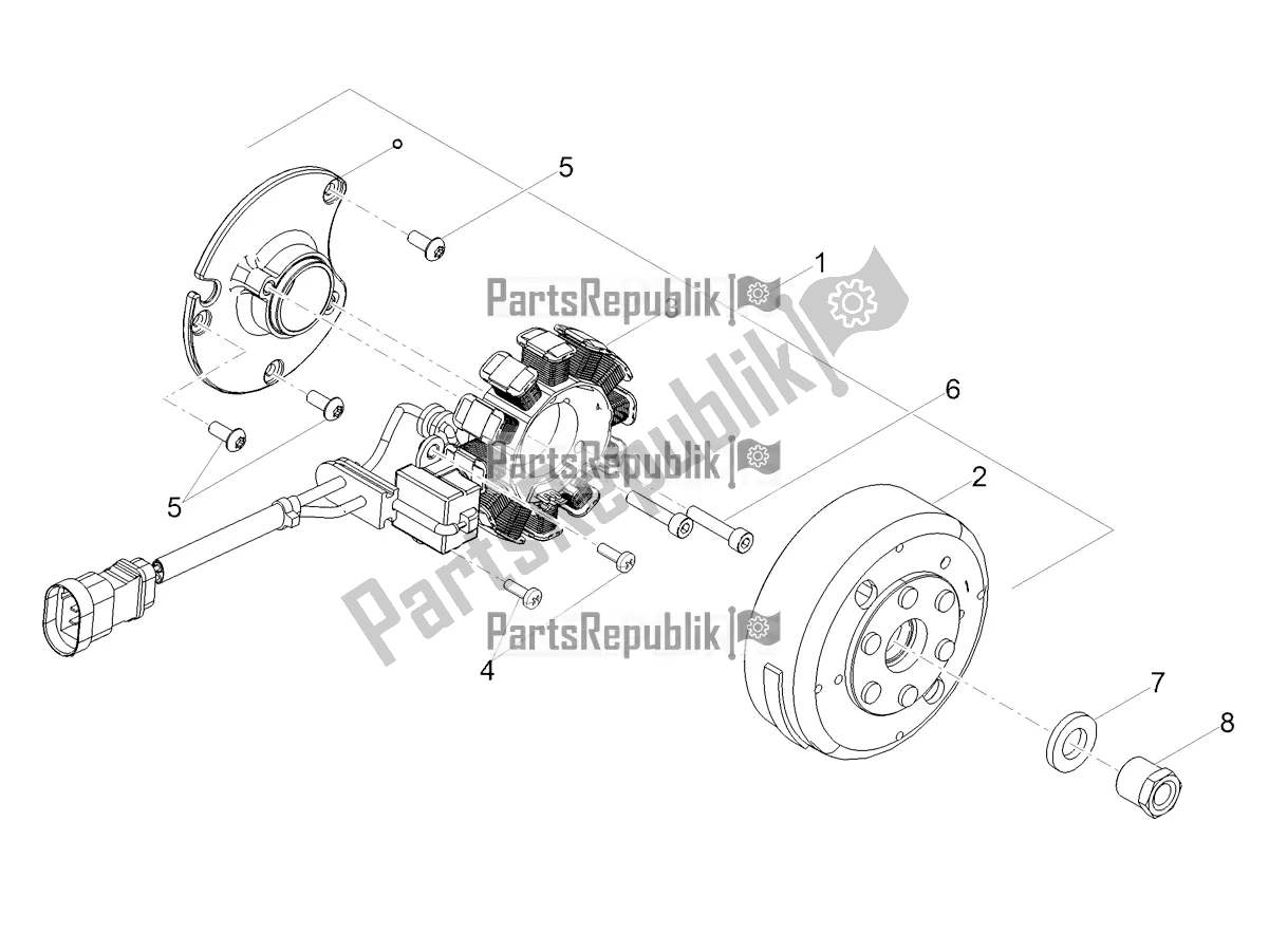 All parts for the Cdi Magneto Assy / Ignition Unit of the Aprilia SX 50 2018