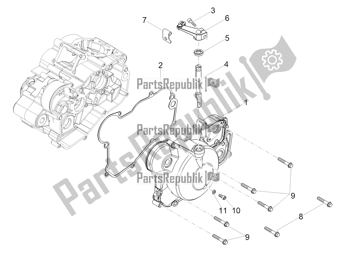 Toutes les pièces pour le Couvercle D'embrayage du Aprilia SX 50 2018