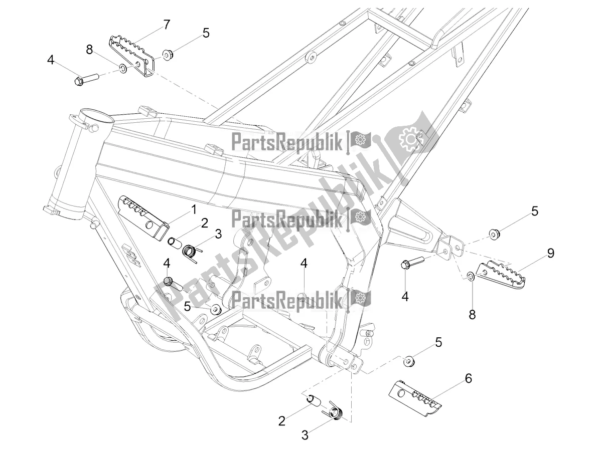 Toutes les pièces pour le Repose-pieds du Aprilia SX 50 2018