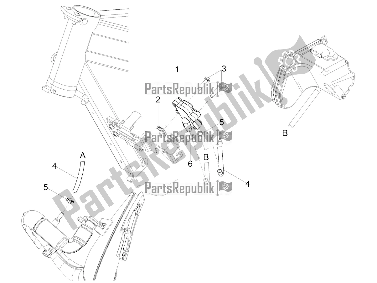 All parts for the Secondary Air of the Aprilia SX 50 2019