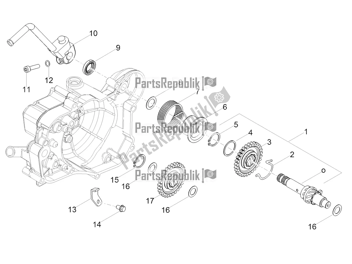 All parts for the Starter / Electric Starter of the Aprilia SX 50 2019