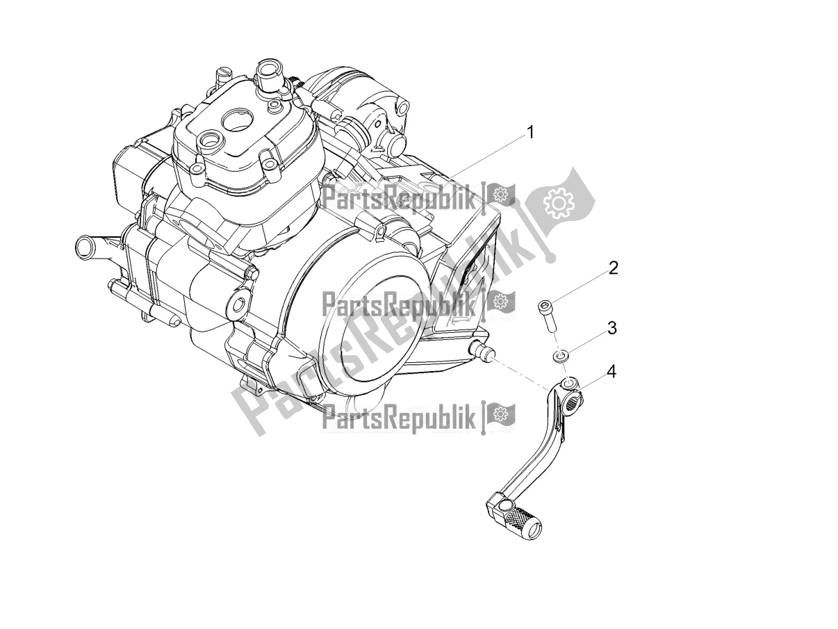 Toutes les pièces pour le Levier Partiel Pour Compléter Le Moteur du Aprilia SX 50 2020