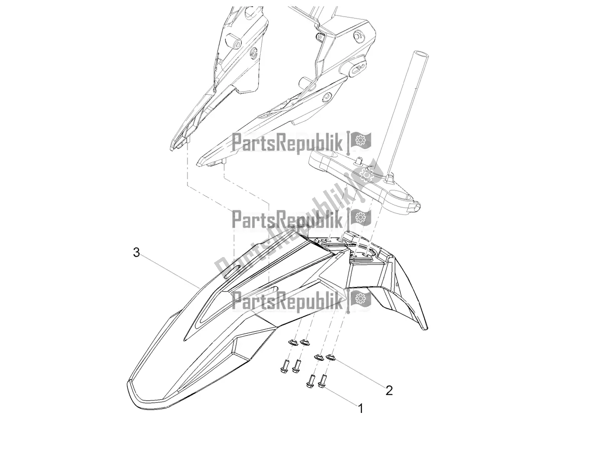 Todas las partes para Guardabarros Delantero de Aprilia SX 50 2020