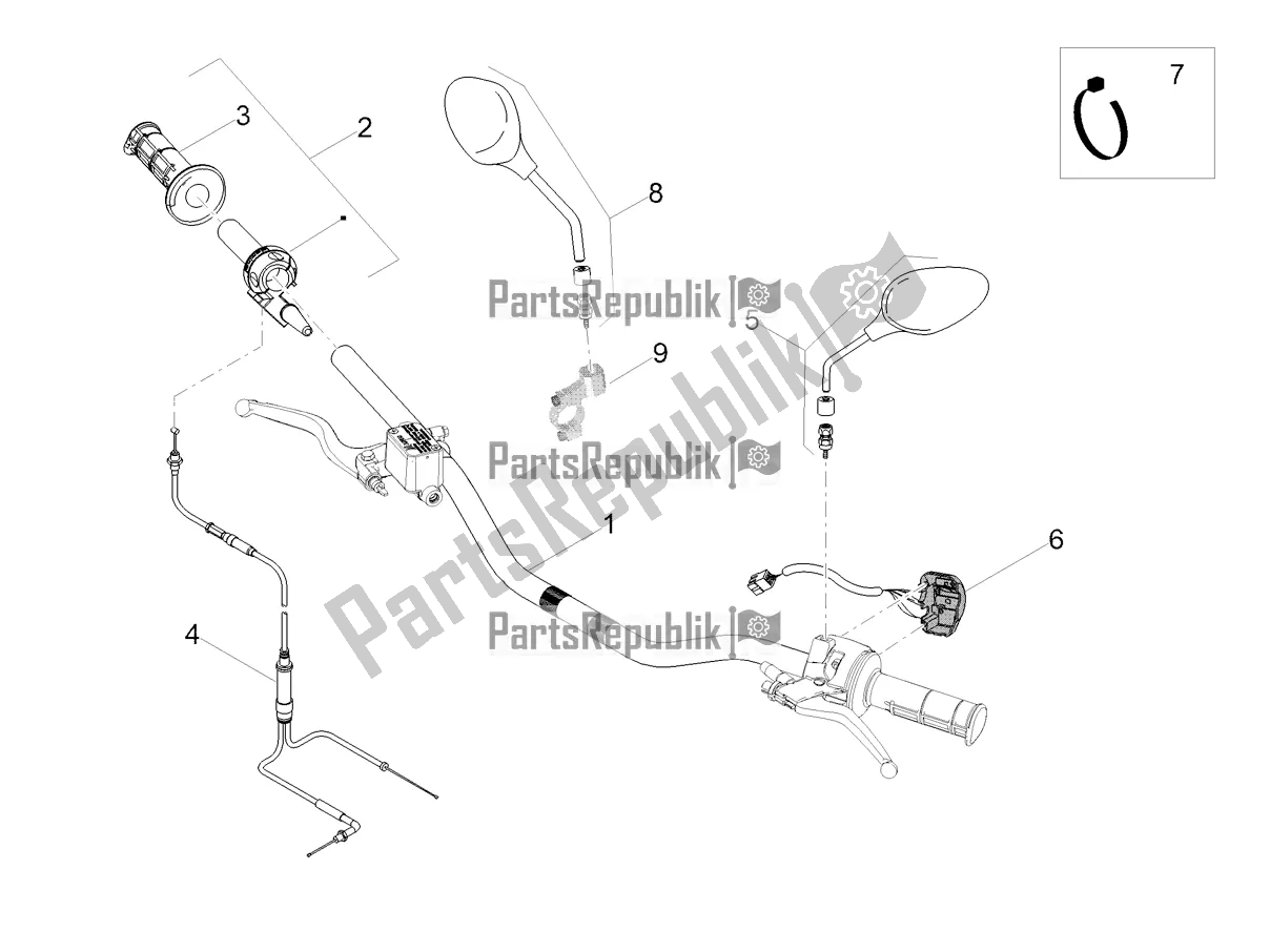 Toutes les pièces pour le Guidon - Commandes du Aprilia SX 50 2020