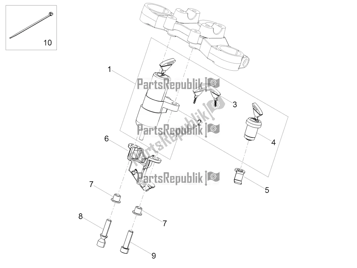 All parts for the Locks of the Aprilia SX 50 2020