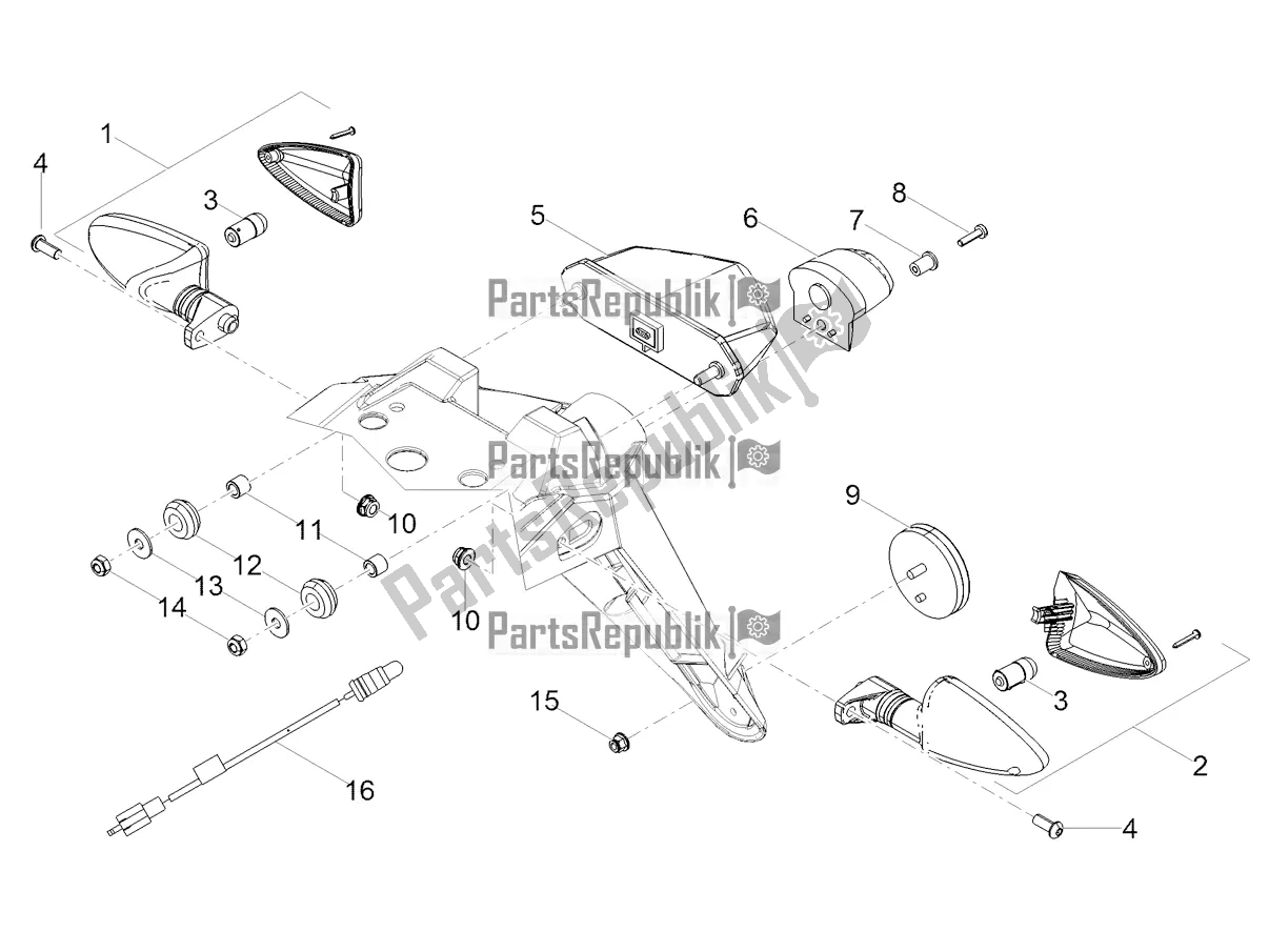 Tutte le parti per il Luci Posteriori del Aprilia SX 50 2020