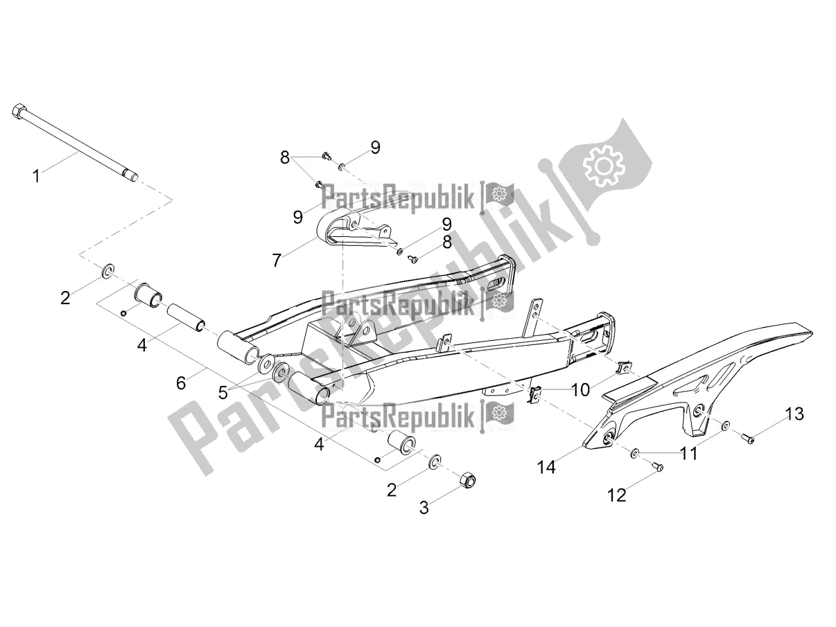 Todas las partes para Brazo Oscilante de Aprilia SX 50 2020