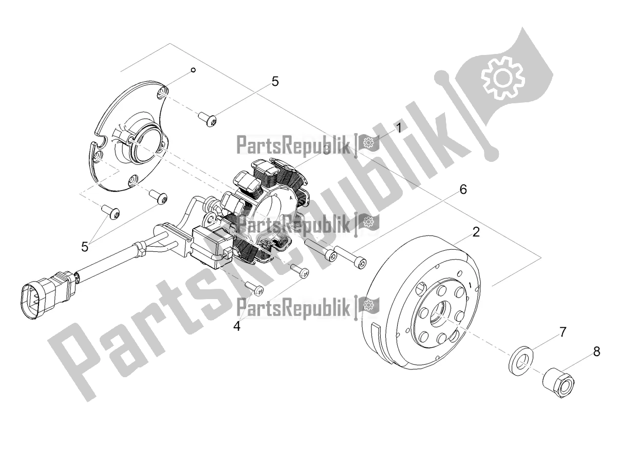 Tutte le parti per il Cdi Magneto Assy / Unità Di Accensione del Aprilia SX 50 2021