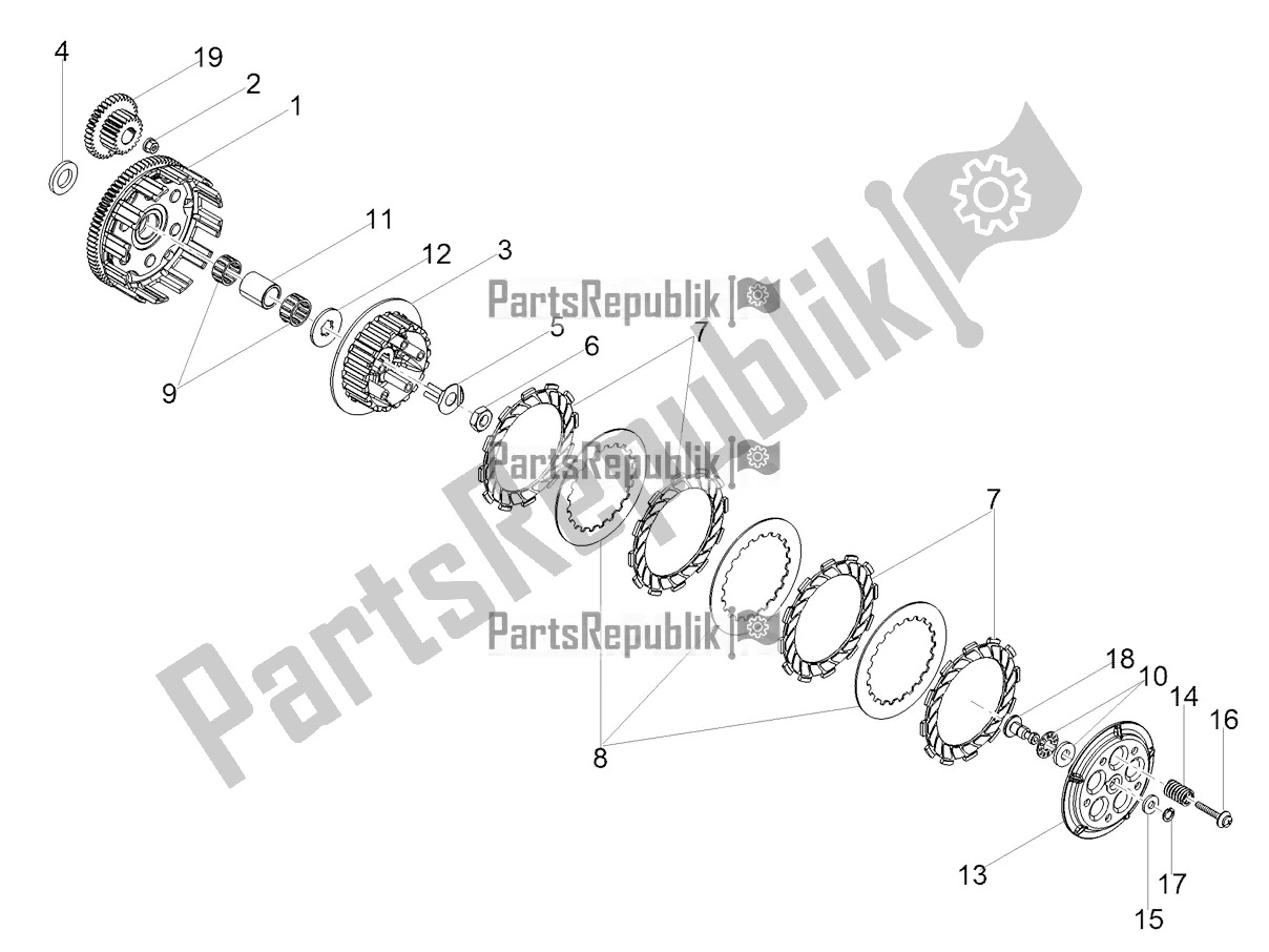 Toutes les pièces pour le Embrayage du Aprilia SX 50 2021