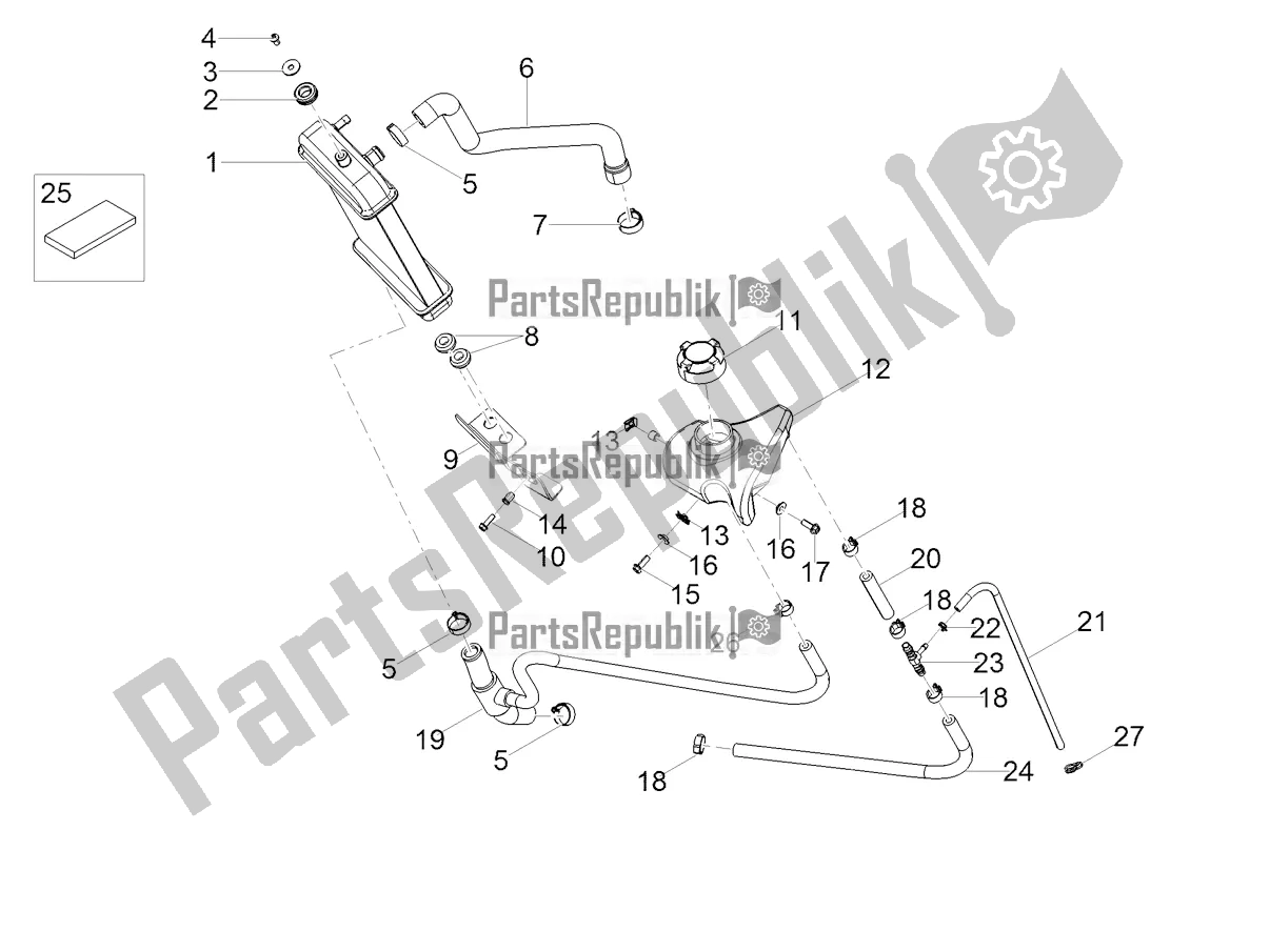All parts for the Cooling System of the Aprilia SX 50 2021