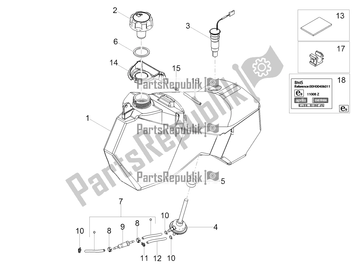 Toutes les pièces pour le Réservoir D'essence du Aprilia SX 50 2021