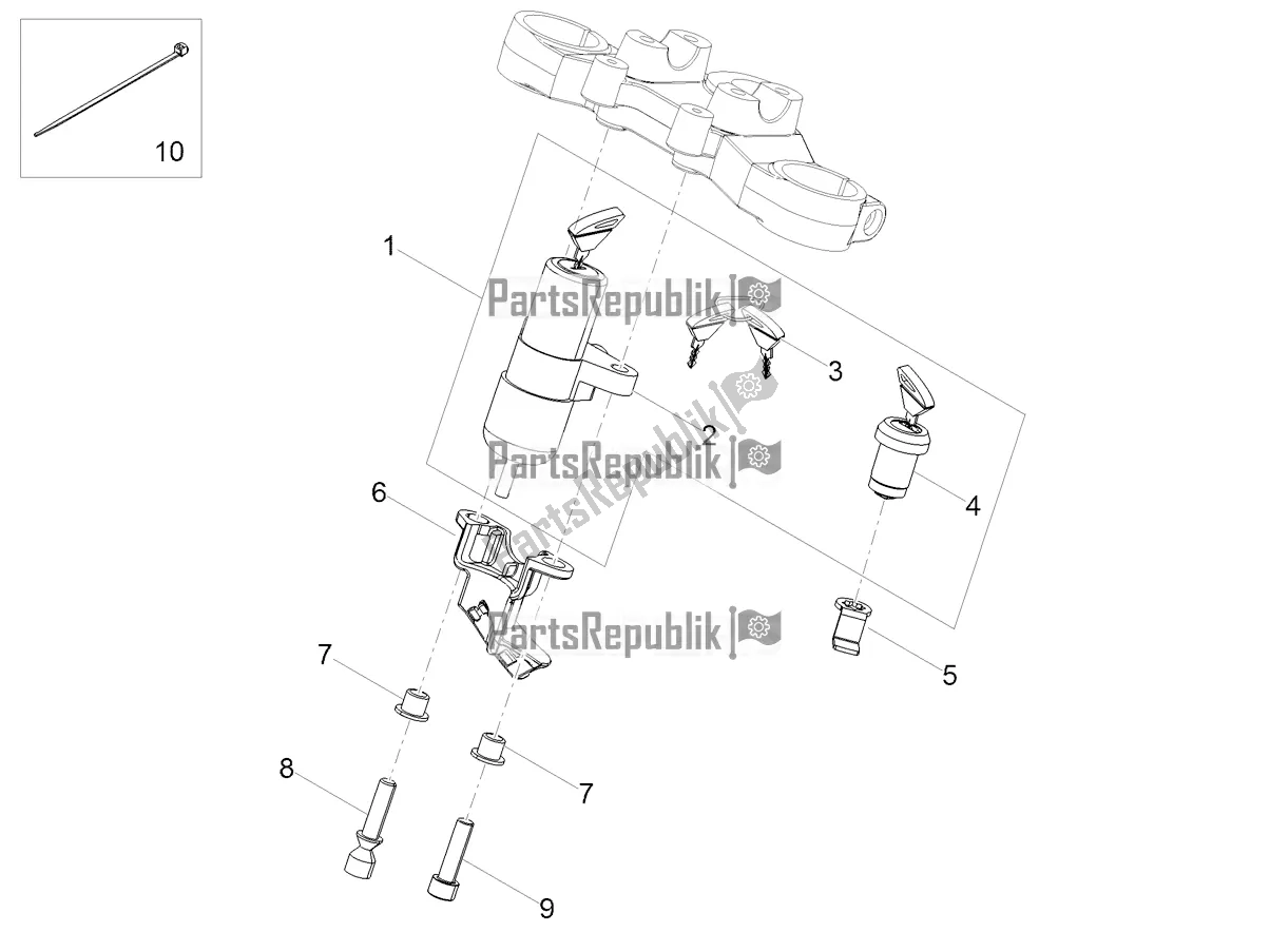 Toutes les pièces pour le Serrures du Aprilia SX 50 2021