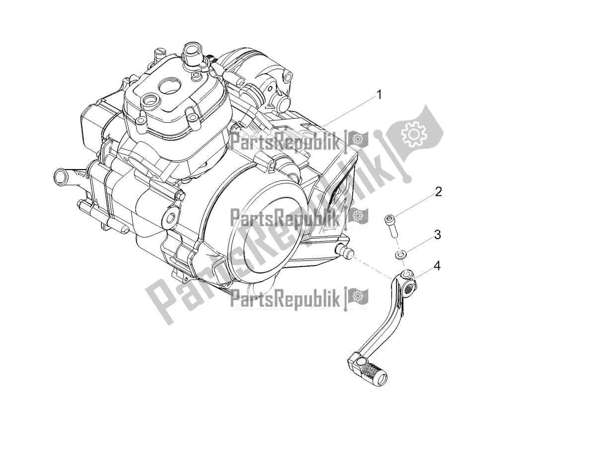 Todas las partes para Palanca Parcial Completa Del Motor de Aprilia SX 50 Factory 2018