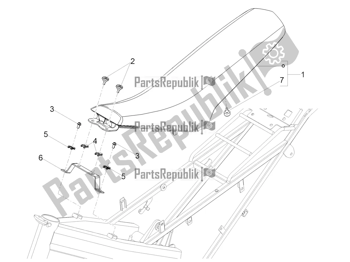 Tutte le parti per il Sella del Aprilia SX 50 Factory 2018