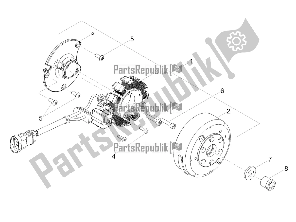 Todas as partes de Cdi Magneto Assy / Unidade De Ignição do Aprilia SX 50 Factory 2019