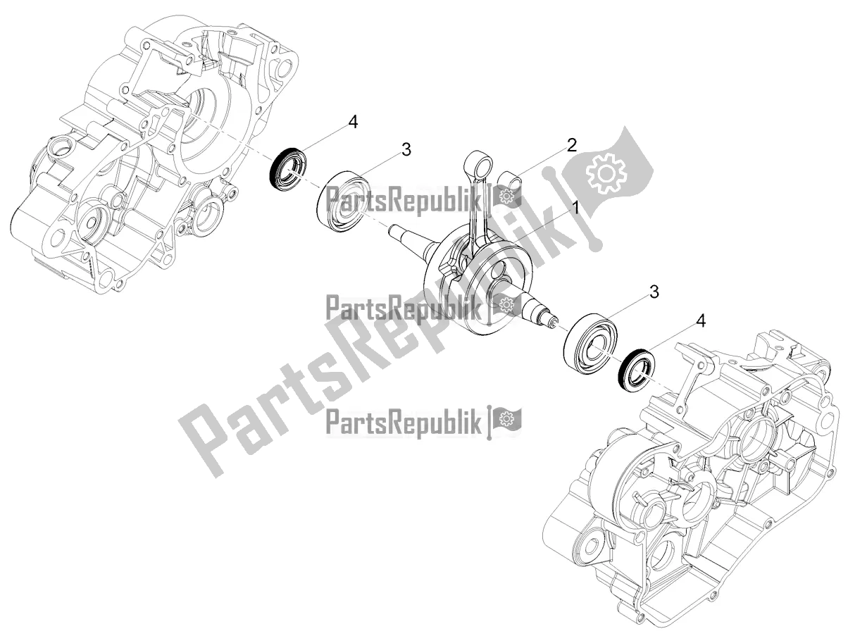 All parts for the Drive Shaft of the Aprilia SX 50 Factory 2019