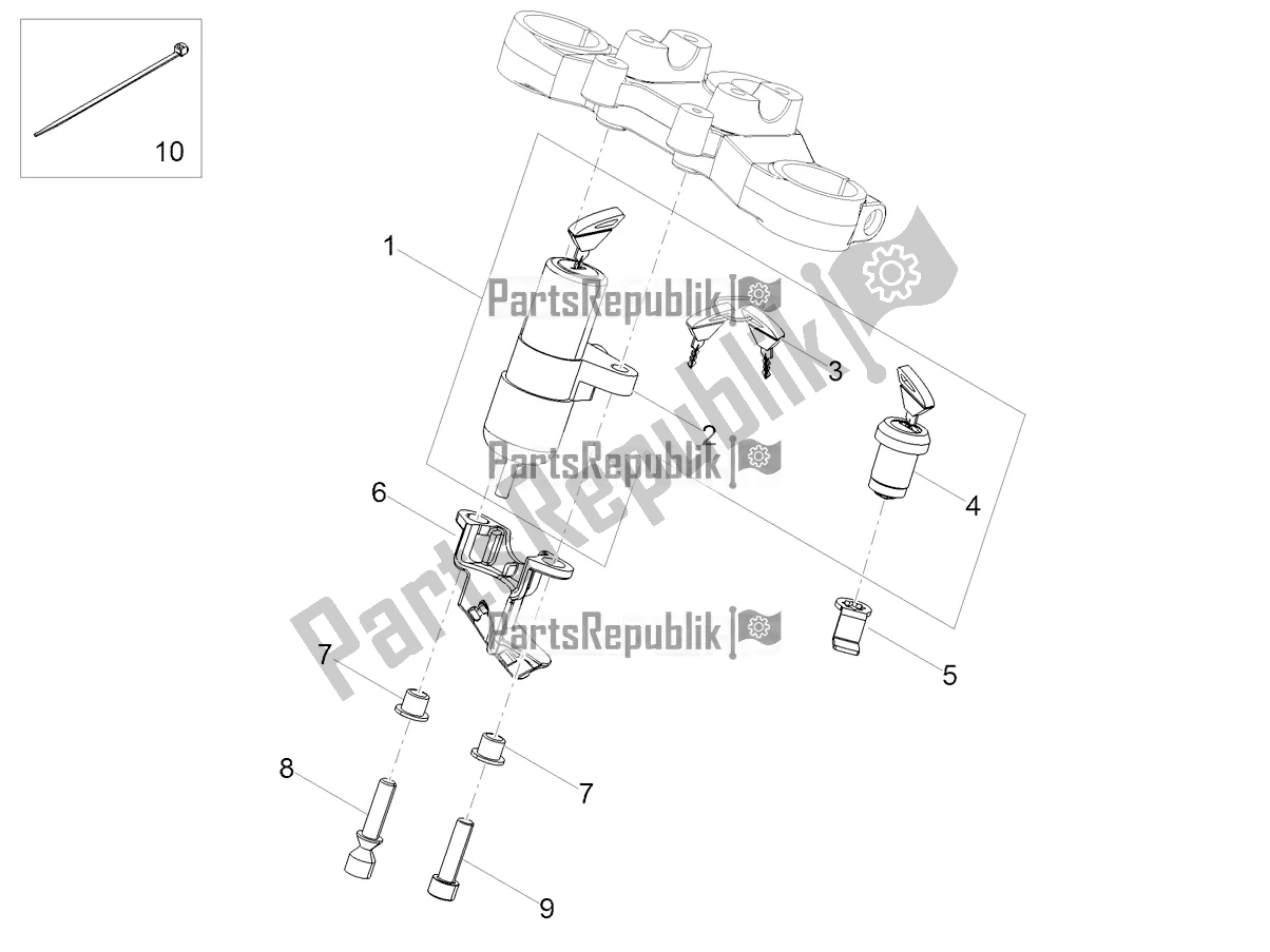 Toutes les pièces pour le Serrures du Aprilia SX 50 Factory 2019