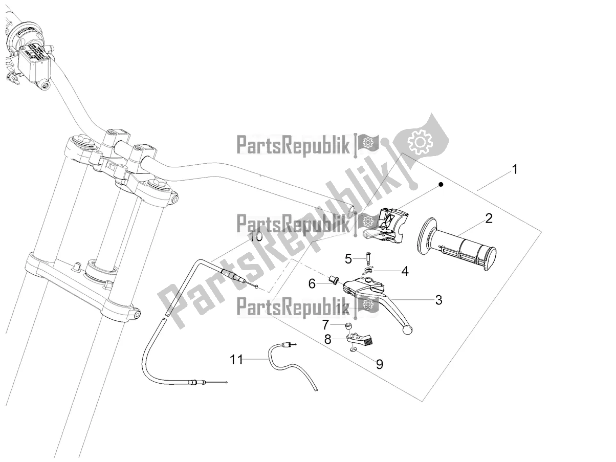 Alle onderdelen voor de Koppeling Controle van de Aprilia SX 50 Factory 2021