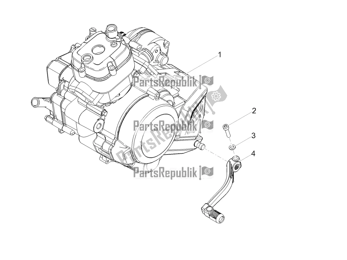 Todas las partes para Palanca Parcial Completa Del Motor de Aprilia SX 50 Factory 2021