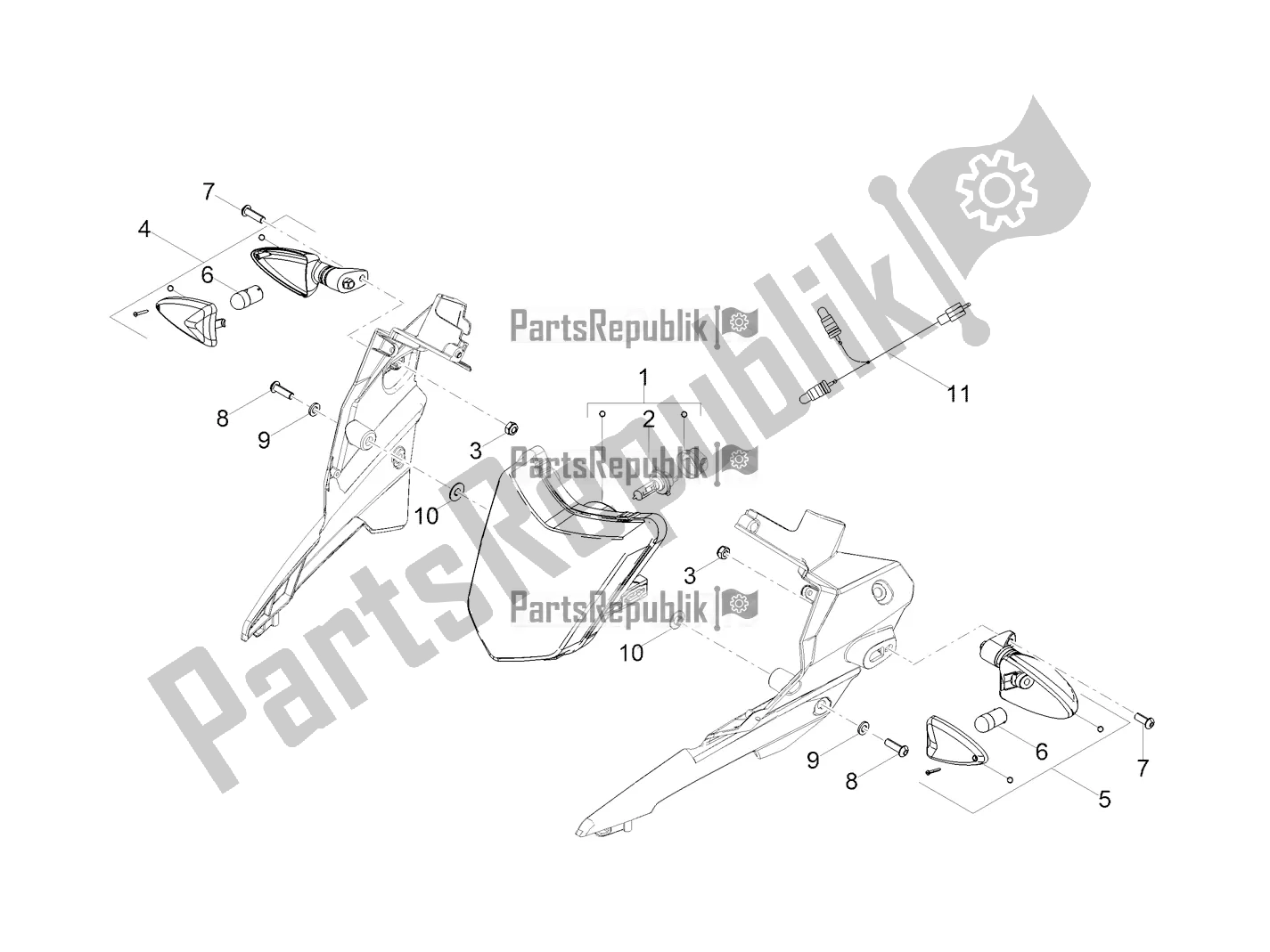 Alle Teile für das Frontscheinwerfer des Aprilia SX 50 Factory 2021