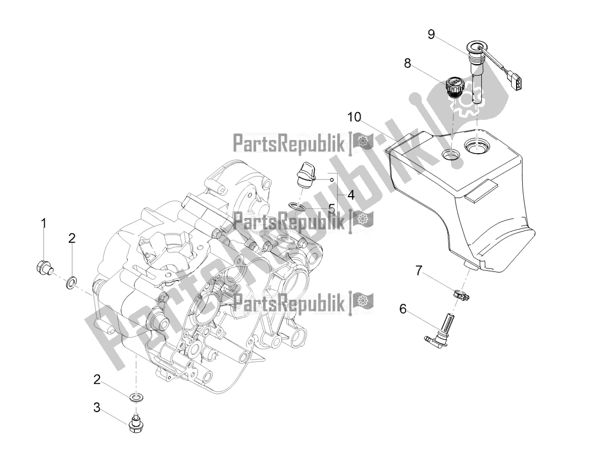 All parts for the Lubrication of the Aprilia SX 50 Factory 2021