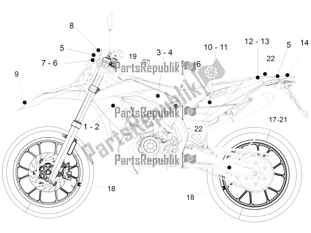 Todas las partes para Etiqueta de Aprilia SX 50 Limited Edition 2017