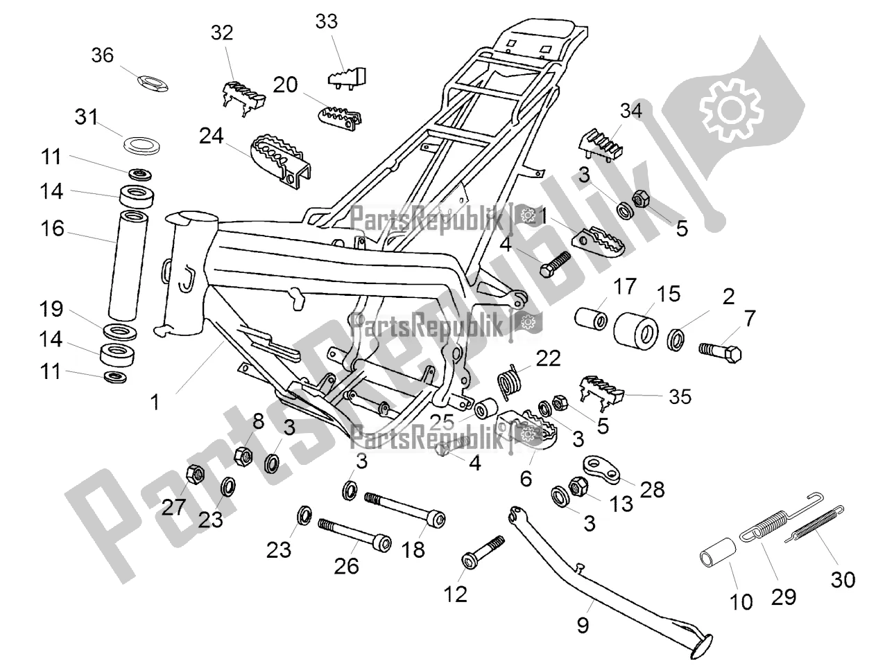Alle Teile für das Rahmen des Aprilia SX 50 Limited Edition 2017