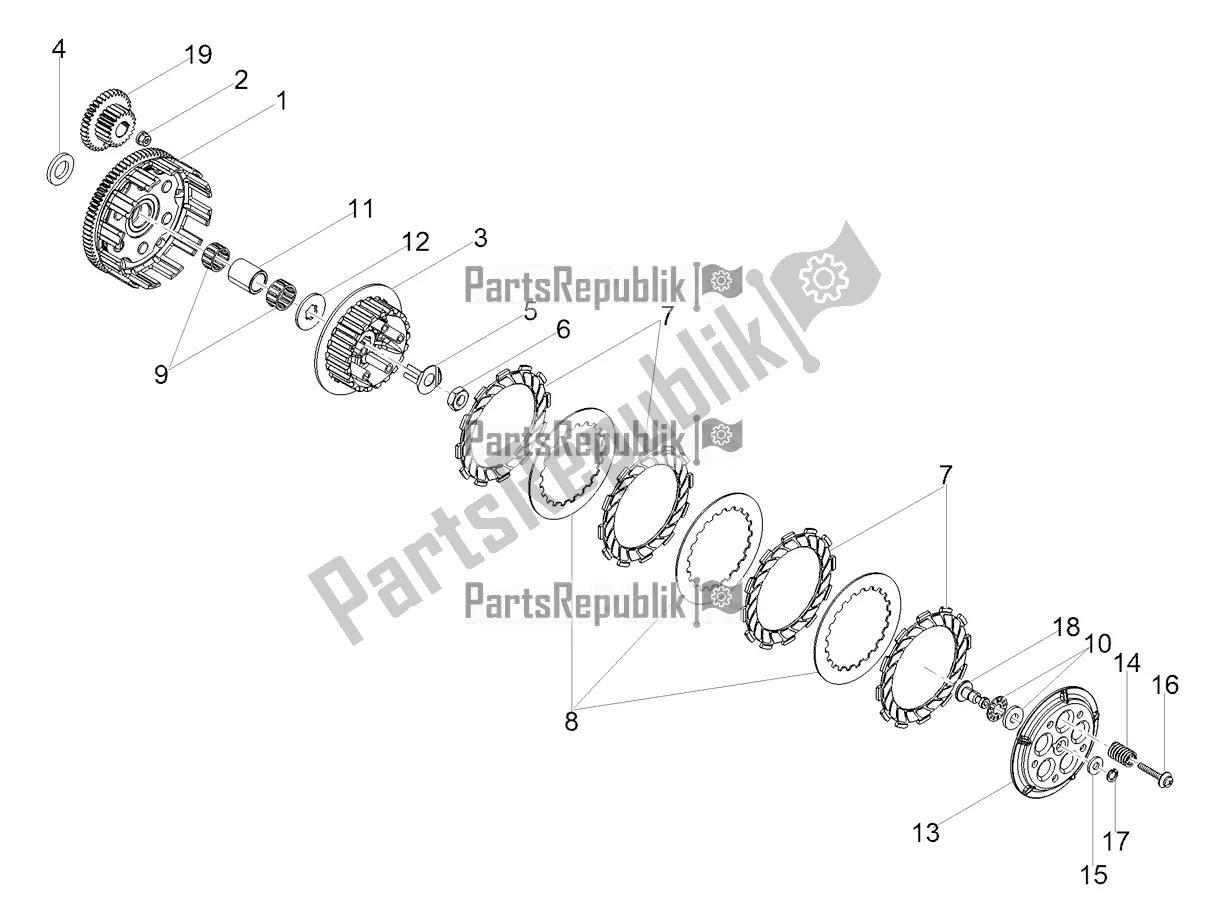 Toutes les pièces pour le Embrayage du Aprilia SX 50 LOW Seat 2020