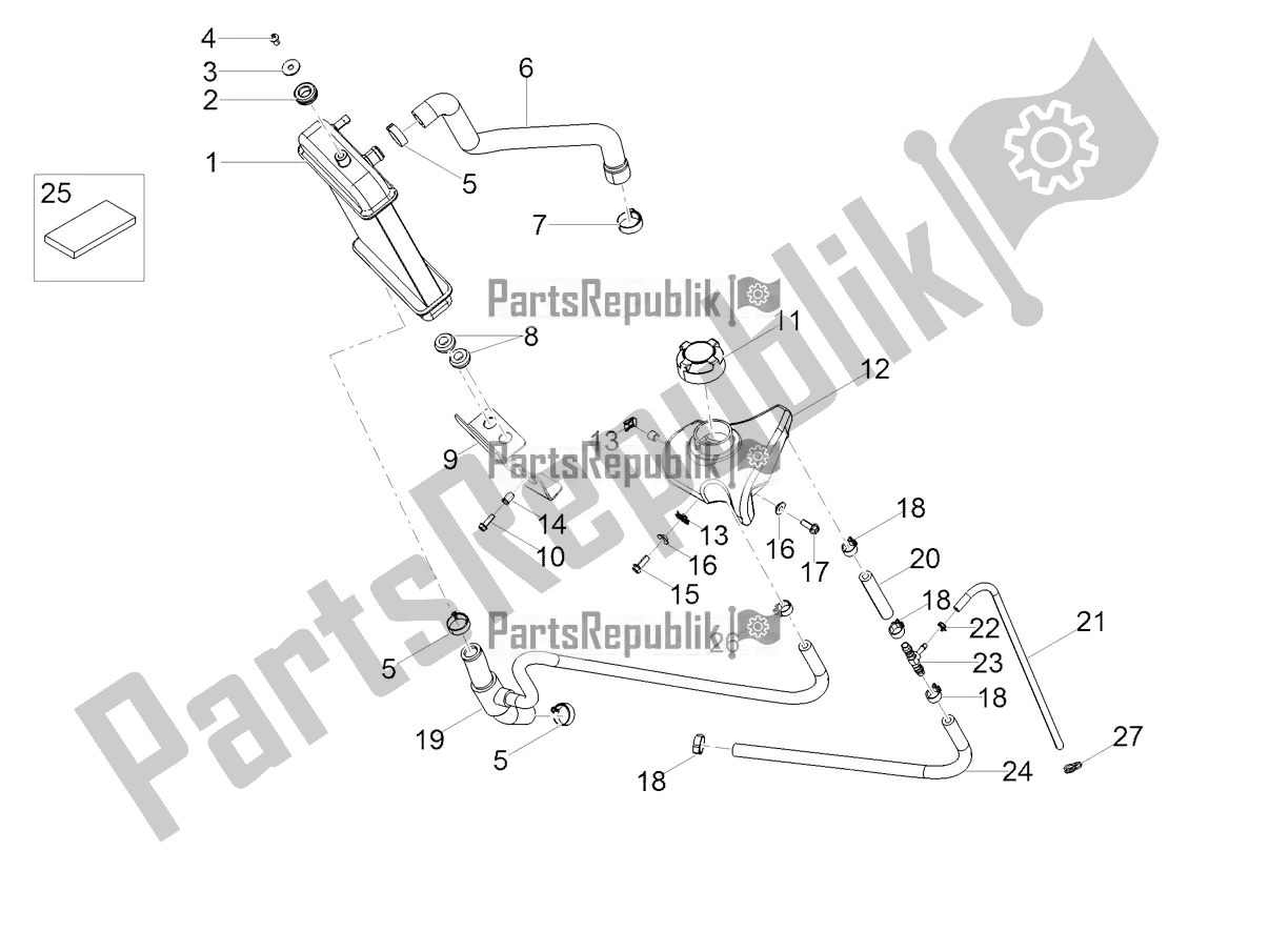 All parts for the Cooling System of the Aprilia SX 50 LOW Seat 2020