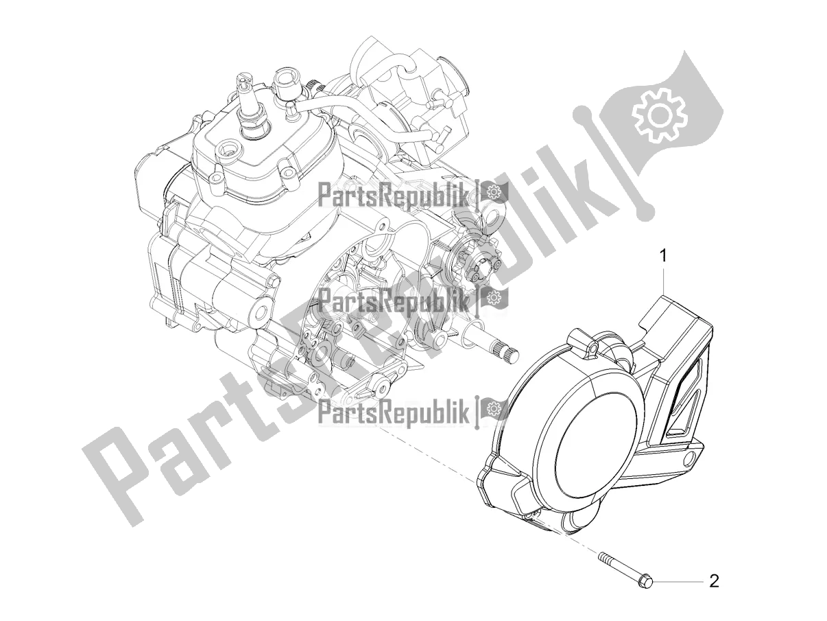 Todas las partes para Cubierta Del Volante de Aprilia SX 50 LOW Seat 2020
