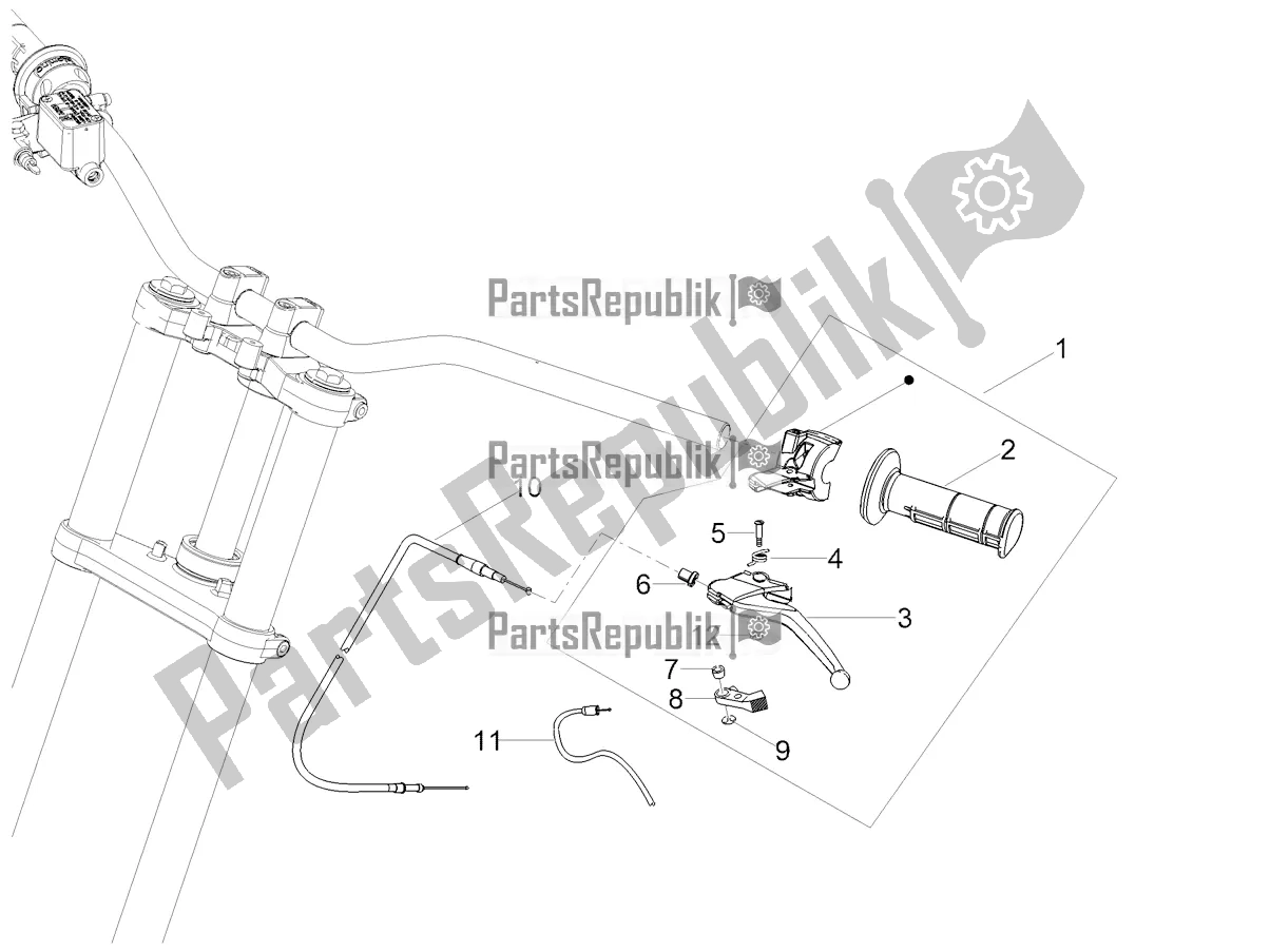 All parts for the Clutch Control of the Aprilia SX 50 LOW Seat 2021